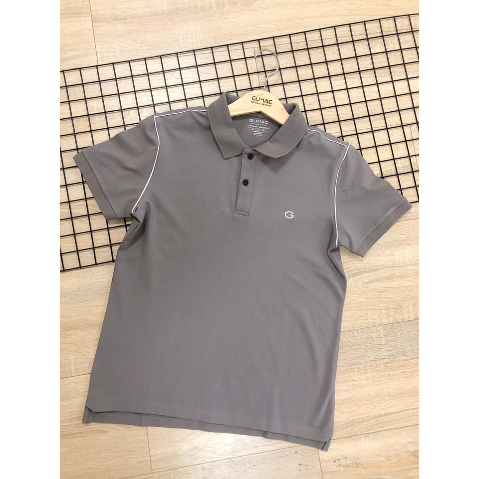 Áo polo thêu chữ G thời trang GUMAC ATNC03066