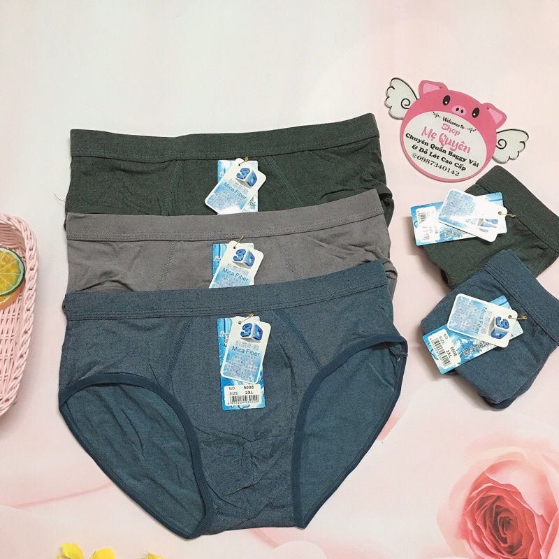 Quần lót nam tam giác thun lạnh cao cấp, vải mát co dãn và thấm hút vượt trội