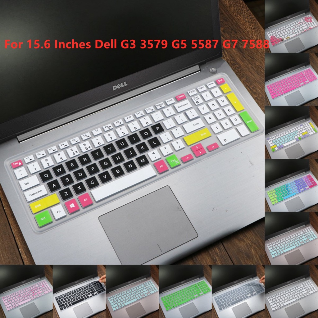 Miếng dán bảo vệ bàn phím máy tính Dell G3 3579 G5 5587 G7 7588 15.6&quot; bằng silicon mềm siêu mỏng