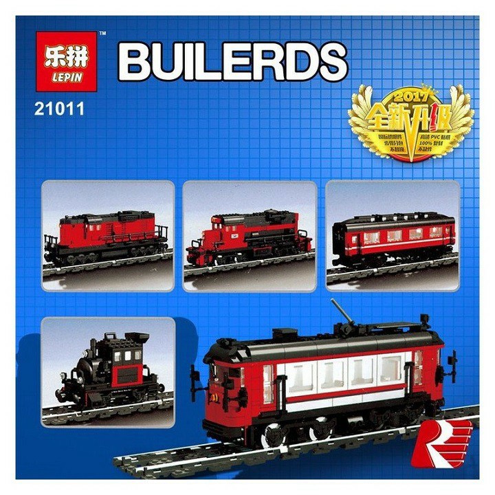 Lắp Ráp Xếp Hình 21011 mảnh Mô Hình Đoàn Tàu Đỏ Mùa Đông 1115 Mảnh