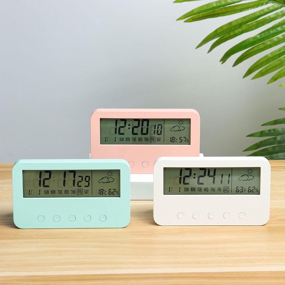 Đồng Hồ Báo Thức Điện Tử Có Đèn LED Hiển Thị Nhiệt Độ Và Độ Ẩm Thông Minh