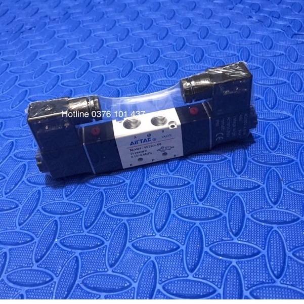 van điện từ khí nén 5/2 solenoi 4v220-08 AIRTAC loại tốt, van điều khiển xi lanh khí nén