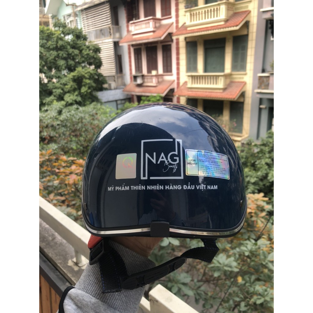 Mũ bảo hiểm nửa đầu nón bảo hiểm chất lượng cao cấp in thương hiệu NAG - Hàng xả lỗ