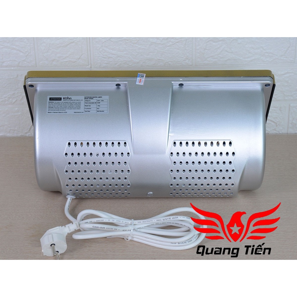 Đèn sưởi nhà tắm Braun Kohn KP02G - chính hãng