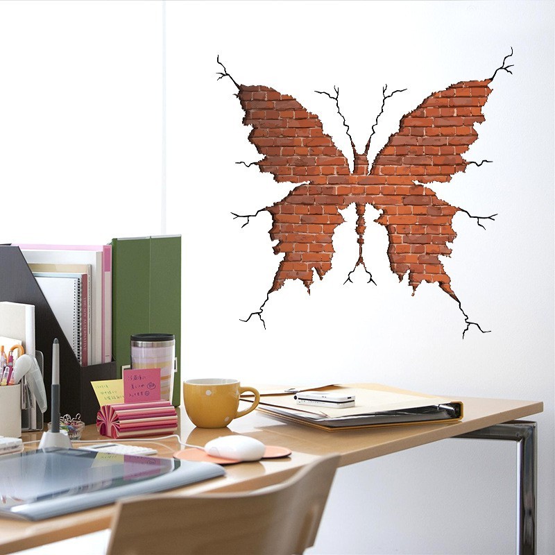 Miếng Dán Tường Trang Trí Hình Bướm 3d Chống Thấm Nước