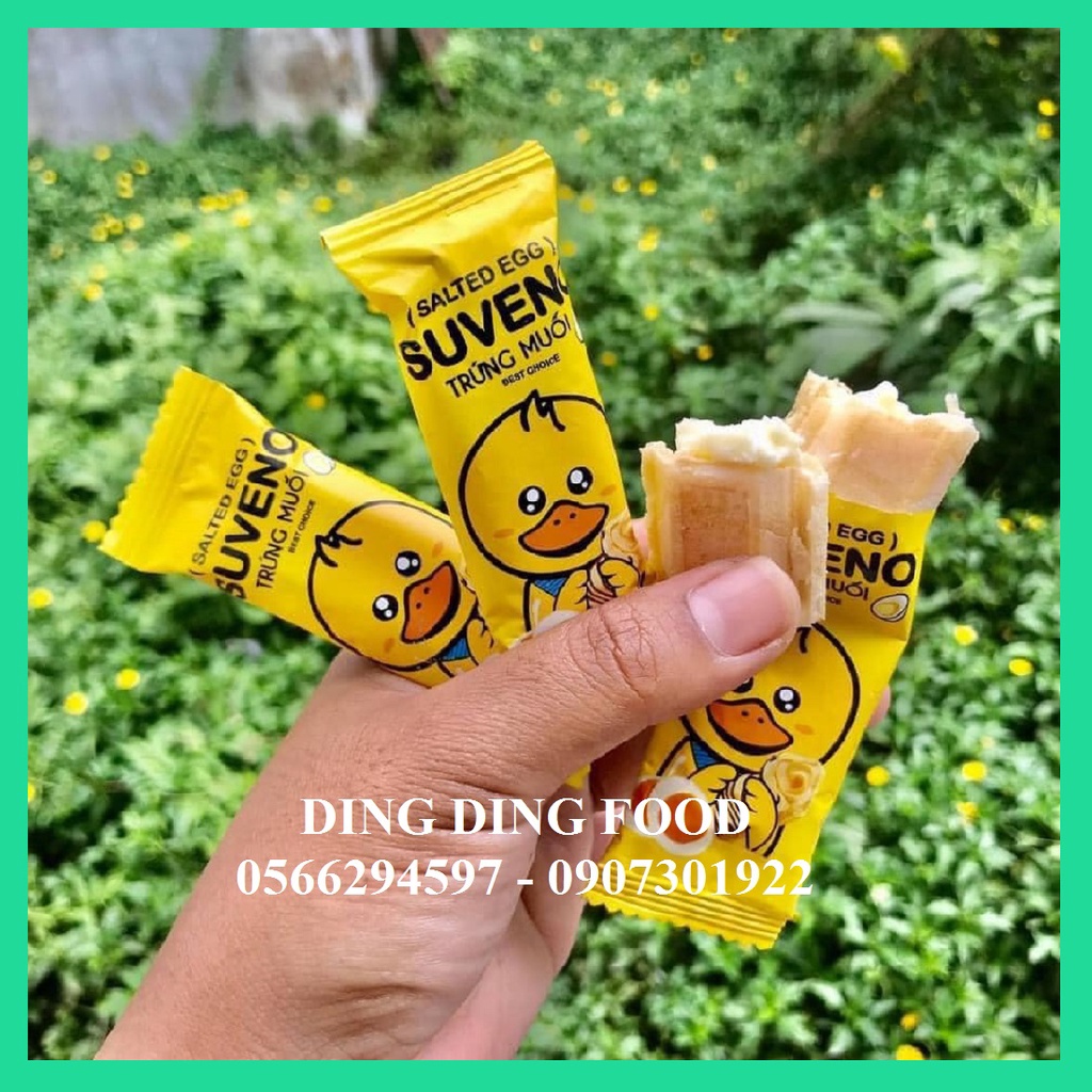 [ 500g ] Bánh Sữa Chua Xốp Giòn Vị Trứng Muối (50 Cái Hơn)| Bánh Xốp Suveno| Bánh Xốp Thiên Thảo| Ăn Vặt - DING DING FOO