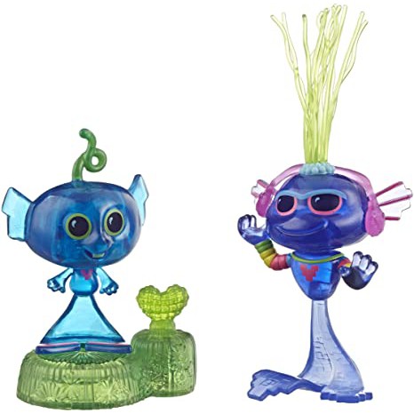 Mô Hình 2 nhân vật quỷ lùn tinh nghịch Trolls World Tour - Trolls Techno Reef Bobble - Thủ Lĩnh Trollex và Nàng Tiên Cá
