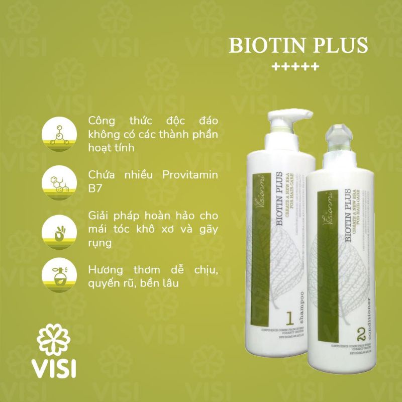 Cặp  dầu gội xả chống rụng tóc VISIONMI BIOTIN PLUS