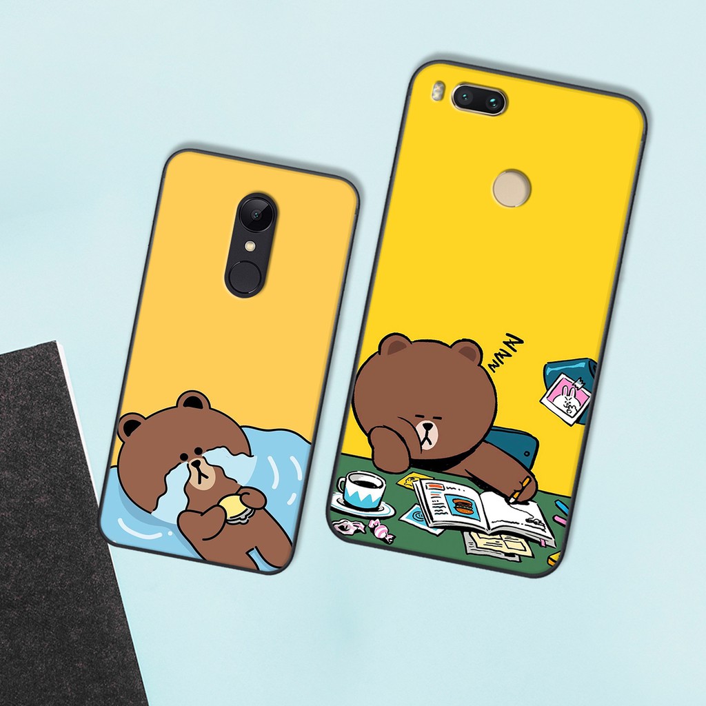 [ỐP XIAOMI_SIÊU RẺ] ỐP LƯNG XIAOMI GẤU BROWN VÀ THỎ CONY |Note 4/4x-5 Plus-Note 5/5PRO-NOTE 6-Mi A1-Mi A2| DOAREMON CASE