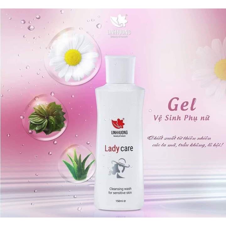 Gel phụ khoa lady care linh hương Dung dịch vệ sinh phụ nữ