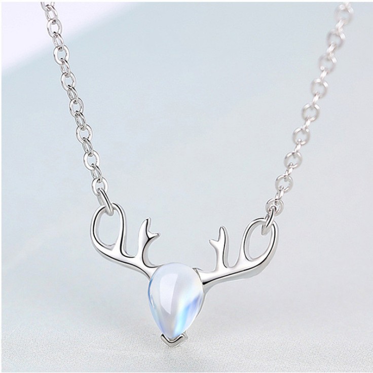 Dây chuyền phối mặt gắn hạt đá đổi màu lấp lánh xinh xắn cho nữ - Bảo Ngọc Jewelry  XB-DB36