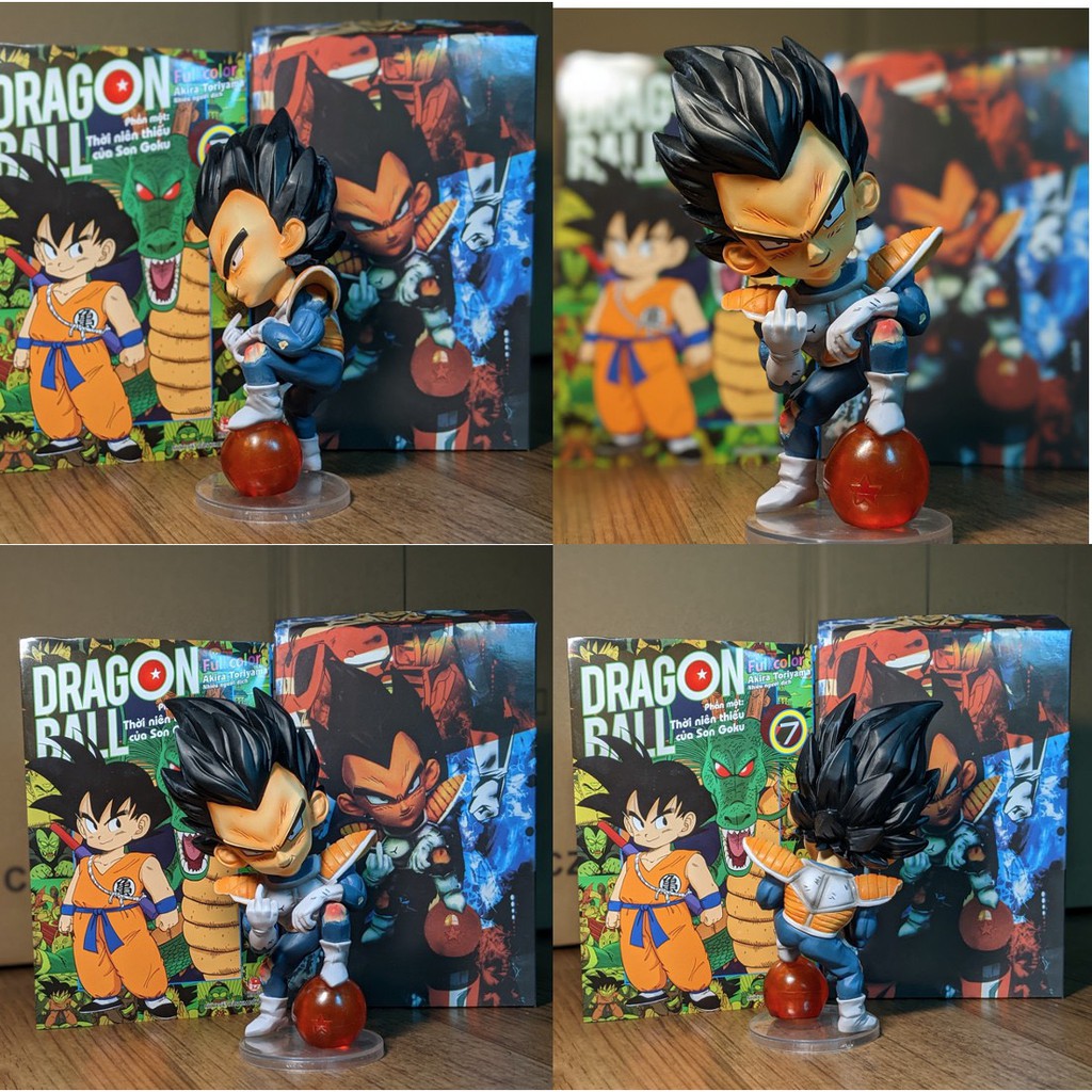 (Sẵn VN) Mô Hình Super Saiyan Son Goku Và Vegeta Cao 15cm - Mô hình Dragon Ball