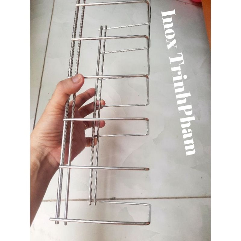 Kệ Inox Loại Lớn gác chén đĩa, thớt, nắp nồi.. ráo nước, sắp xếp gọn gàng, tiện nghi cho ngăn bếp