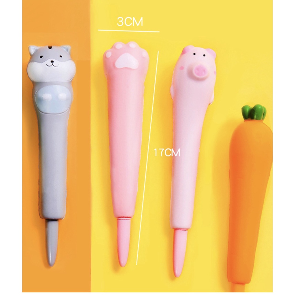 Bút Bi Squishy Cute Dễ Thương Mực Nước Đen Nét Đẹp Văn Phòng Phẩm VPB4