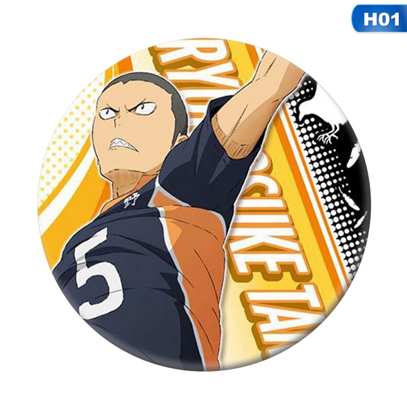 Huy Hiệu Cài Áo Hình Anime Haikyuu!! Bóng Chuyền