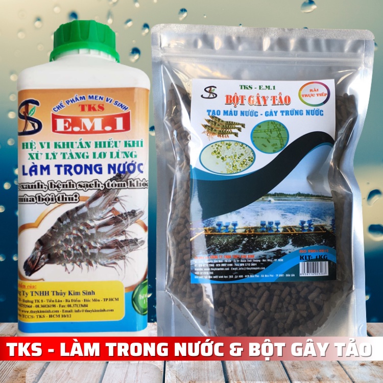 Bộ 3 Vi Sinh: Xử Lý Tần Bùn Đáy Ao, Làm Trong Nước, xử Lý Tạo , Tạo Màu Nước Ao Nuôi Tôm Cá
