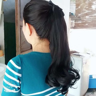 Tóc Giả Cột Đuôi Xoăn 40cm CỰC KUTE