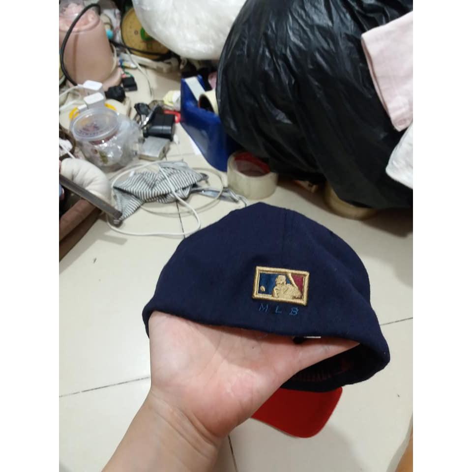Nón kết xanh chữ đỏ ms05