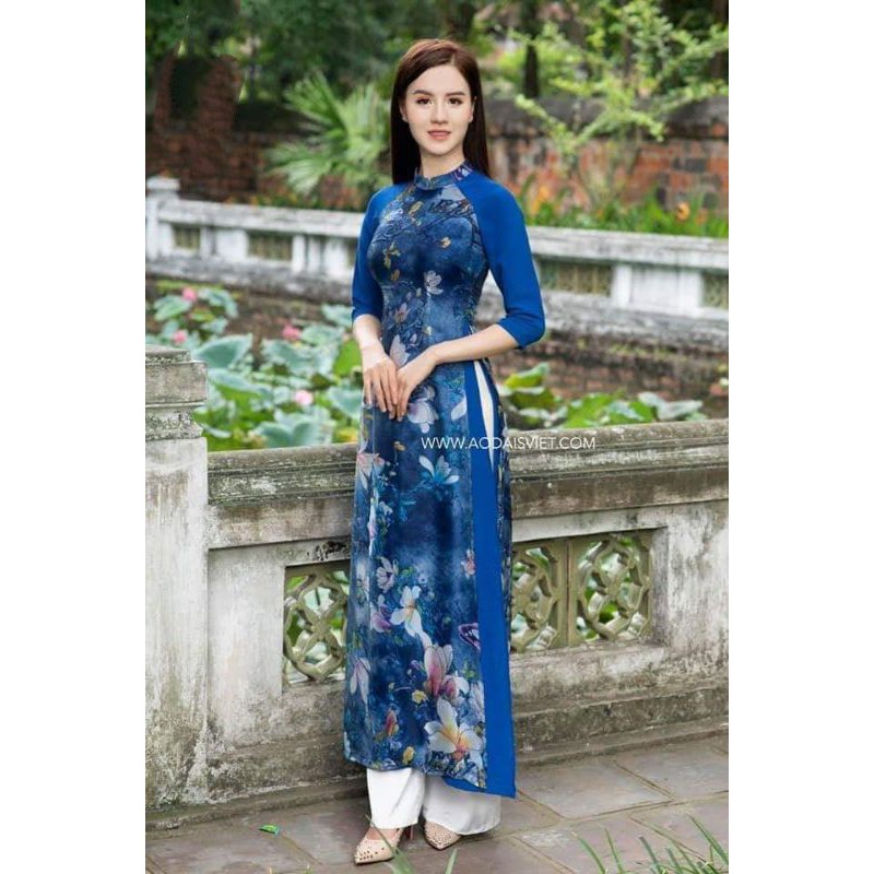 Áo Dài Cách Tân 💖𝑭𝒓𝒆𝒆𝒔𝒉𝒊𝒑💖 Áo Dài Voan Hoa 4 Tà - Hàng VNXK - Áo Dài SViet 26 | BigBuy360 - bigbuy360.vn