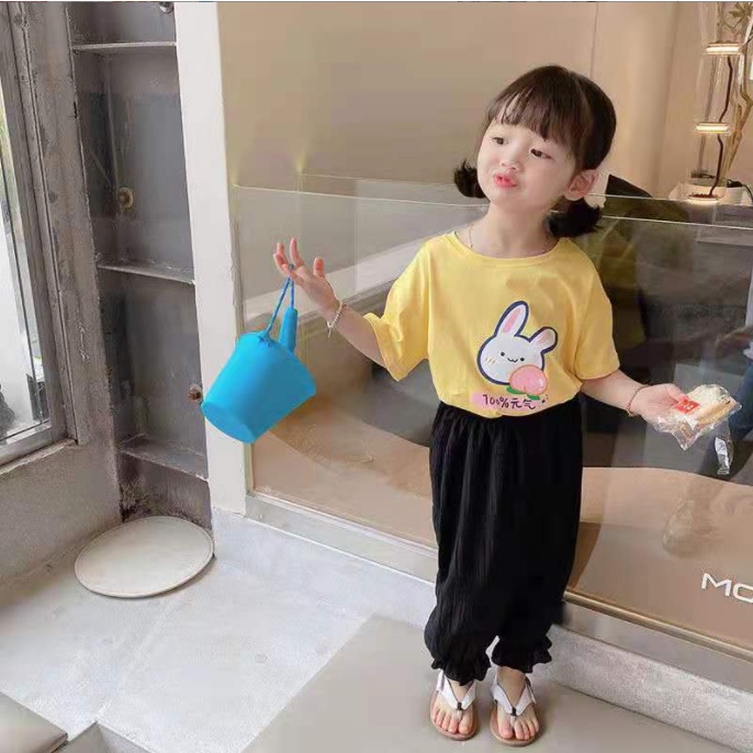 AP02- Áo bé gái (Sz 8 - 23kg) Áo thun trẻ em nữ cộc tay chất cotton đẹp cho bé 2 - 6 tuổi họa tiết dễ thương