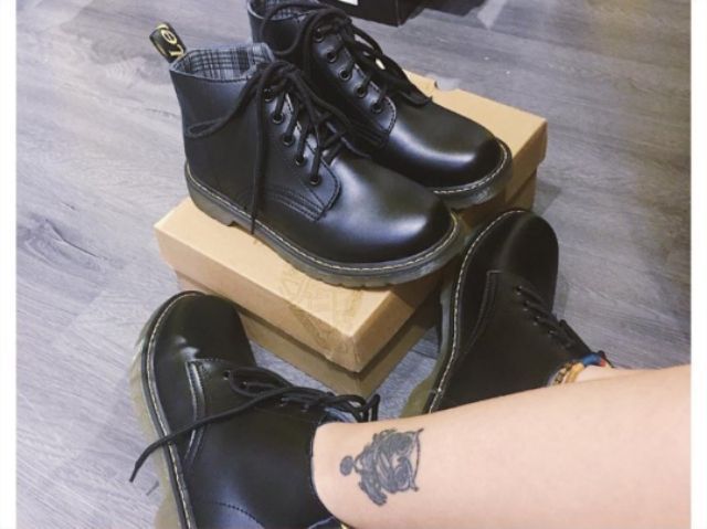 [Ảnh thật ở cuối] Dr Martens boots - Giày da cao cổ đế thấp