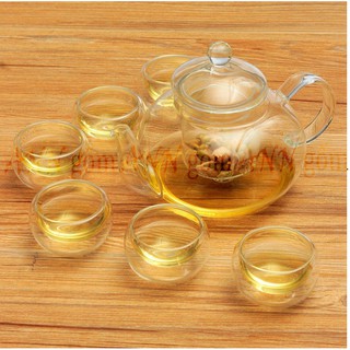 Bộ ấm trà thủy tinh cao cấp