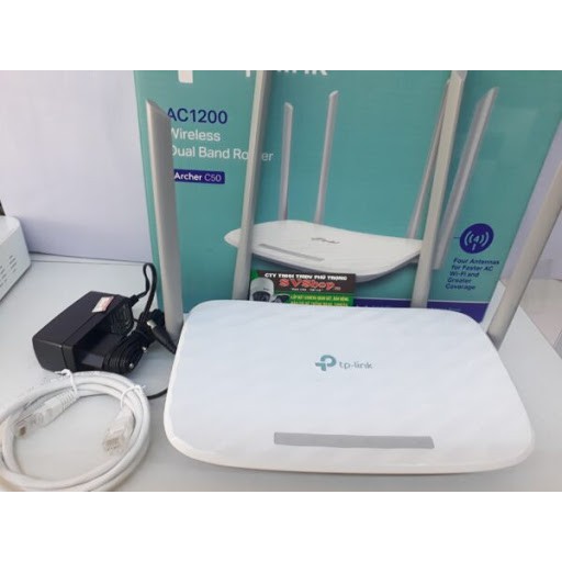 Bộ Phát Wifi TP-LINK Archer C50 AC1200 băng tần kép - Chính Hãng - Mới 100%|modem tplink