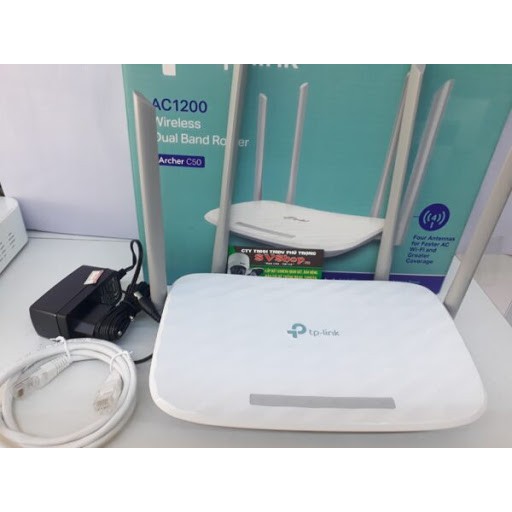 [SALE OFF]Bộ Phát Wifi Băng Tần Kép TP-Link Archer C50 Chuẩn AC Tốc Độ 1200Mbps - BH 2 năm