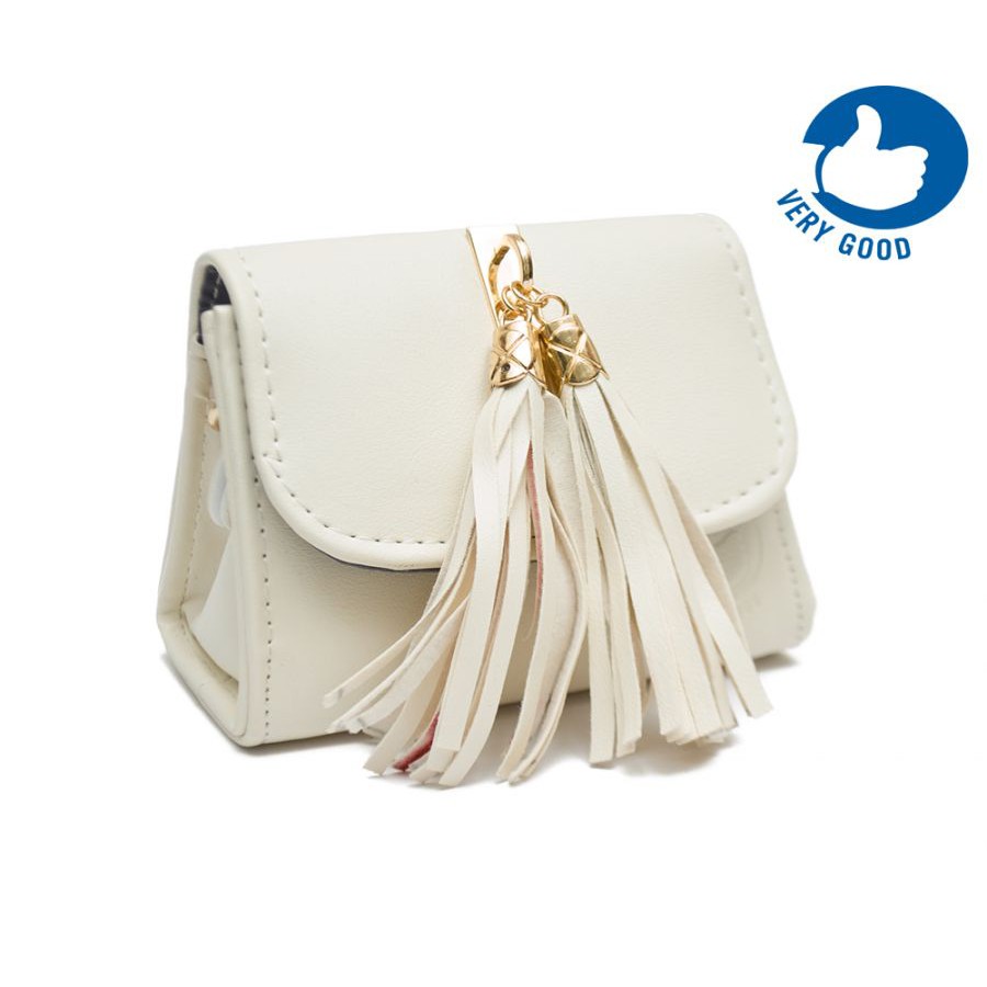 Túi xách màu trơn tua rua 1402 diệu phan độc lạ