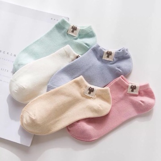 Tất Nữ Cotton Hình Mèo Phiên Bản Hoạt Hình Hàn Quốc ( T014 ) Hàng Loại Đẹp.