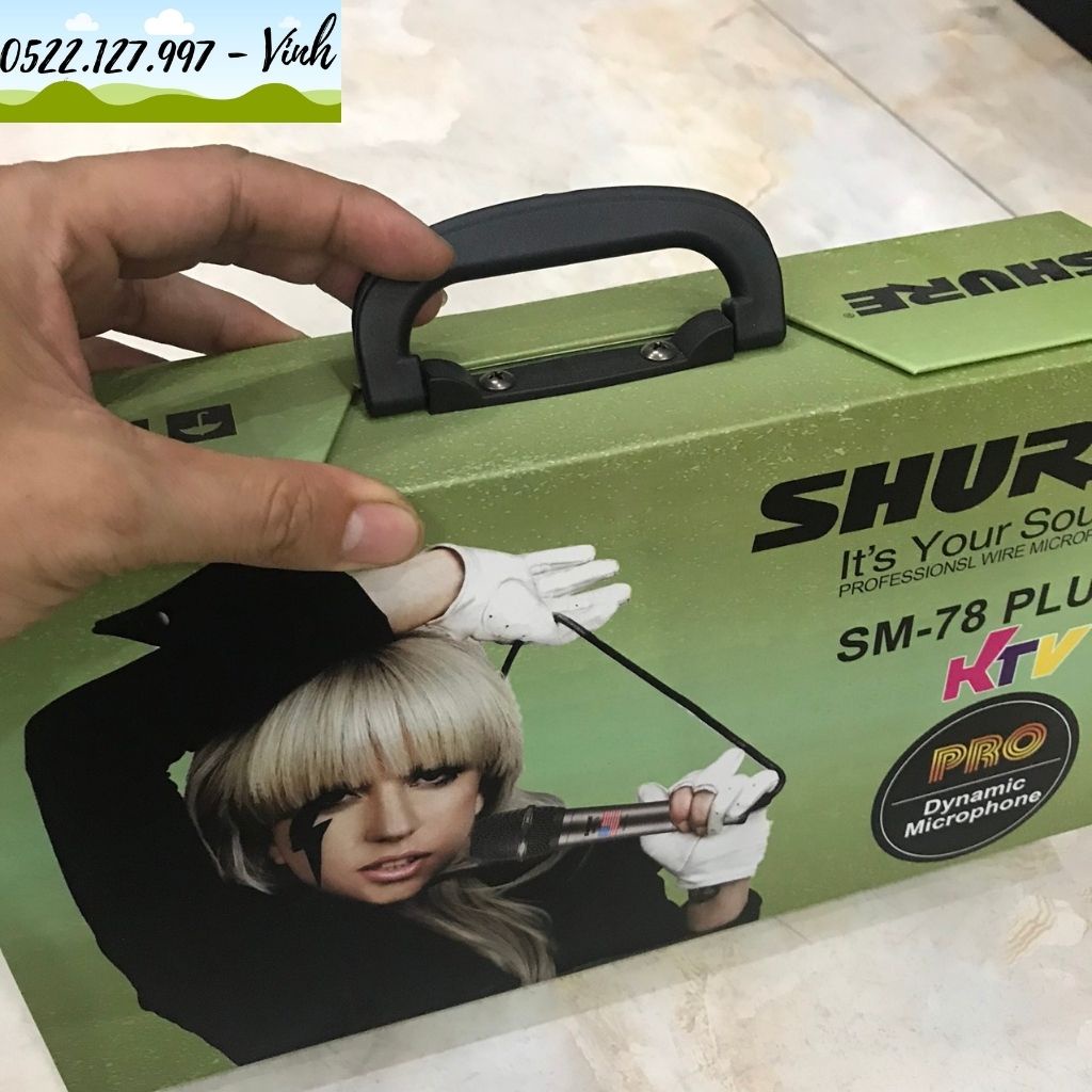 Micro có dây Shure SM-78 Plus chính hãng | Micro hát karaoke, sản phẩm Cao Cấp | Bảo hànhh 12 tháng - Gia Khang Shop
