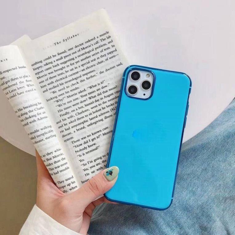 Ốp lưng Iphone nhám viền si mềm 7plus/8plus/x/xs/11/11promax/12/12promax - Dino Case dt01