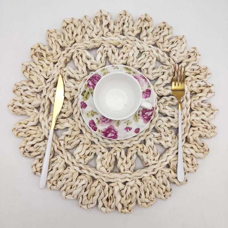 Aoto Thảm Lót Bàn Tròn Cách Nhiệt Phong Cách Boho