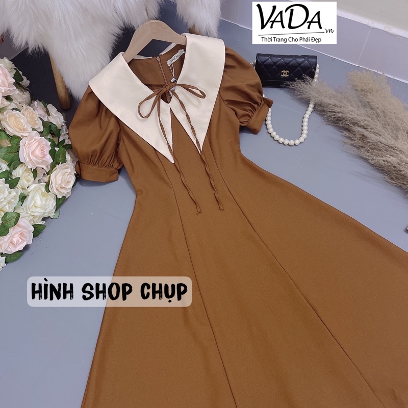 Đầm váy nữ dáng xòe midi dự tiệc cưới, dạo phố , váy công sở thanh lịch - Thời Trang VADA (Đ94) | BigBuy360 - bigbuy360.vn