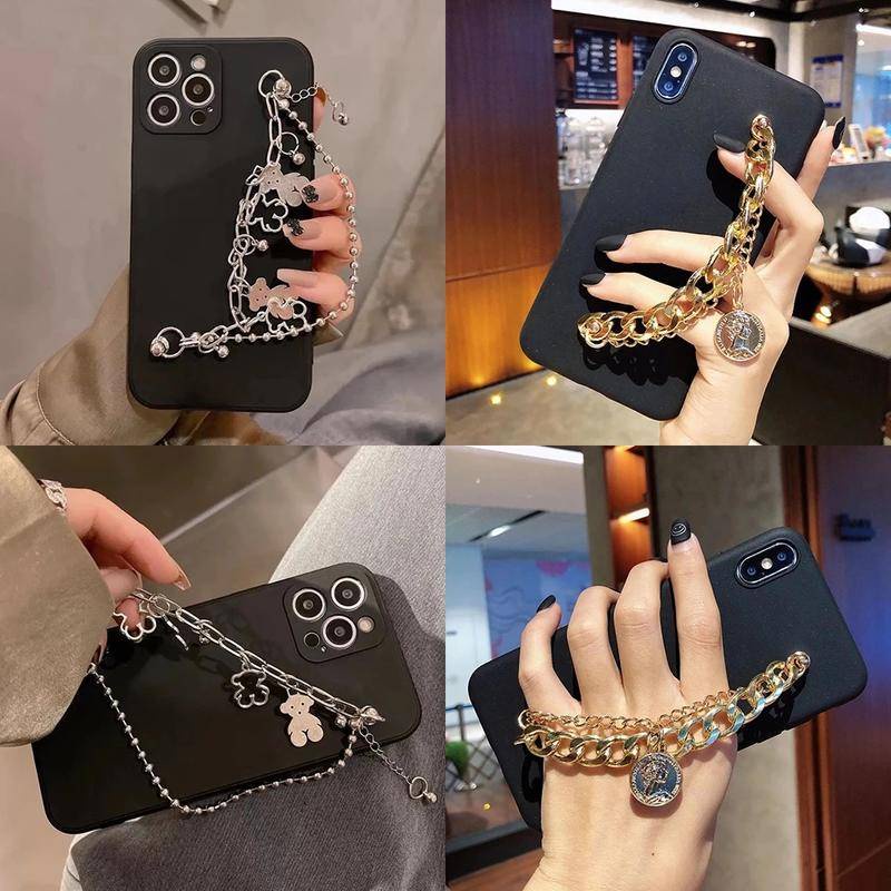 Ốp điện thoại có dây đeo cho Realme C21Y C21 C25 C25S C21 C20 C17 C15 C12 C11 8 7 7i 6 5 5i 5S 6i 3 Pro C2 C3