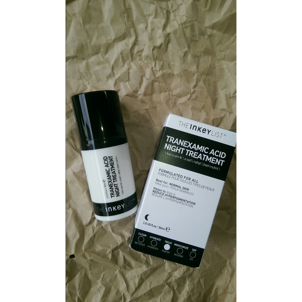 [TOP 1 SHOPEE] Kem dưỡng The INKEY List Tranexamic Acid Night Treatment 30ml (Bill Anh)