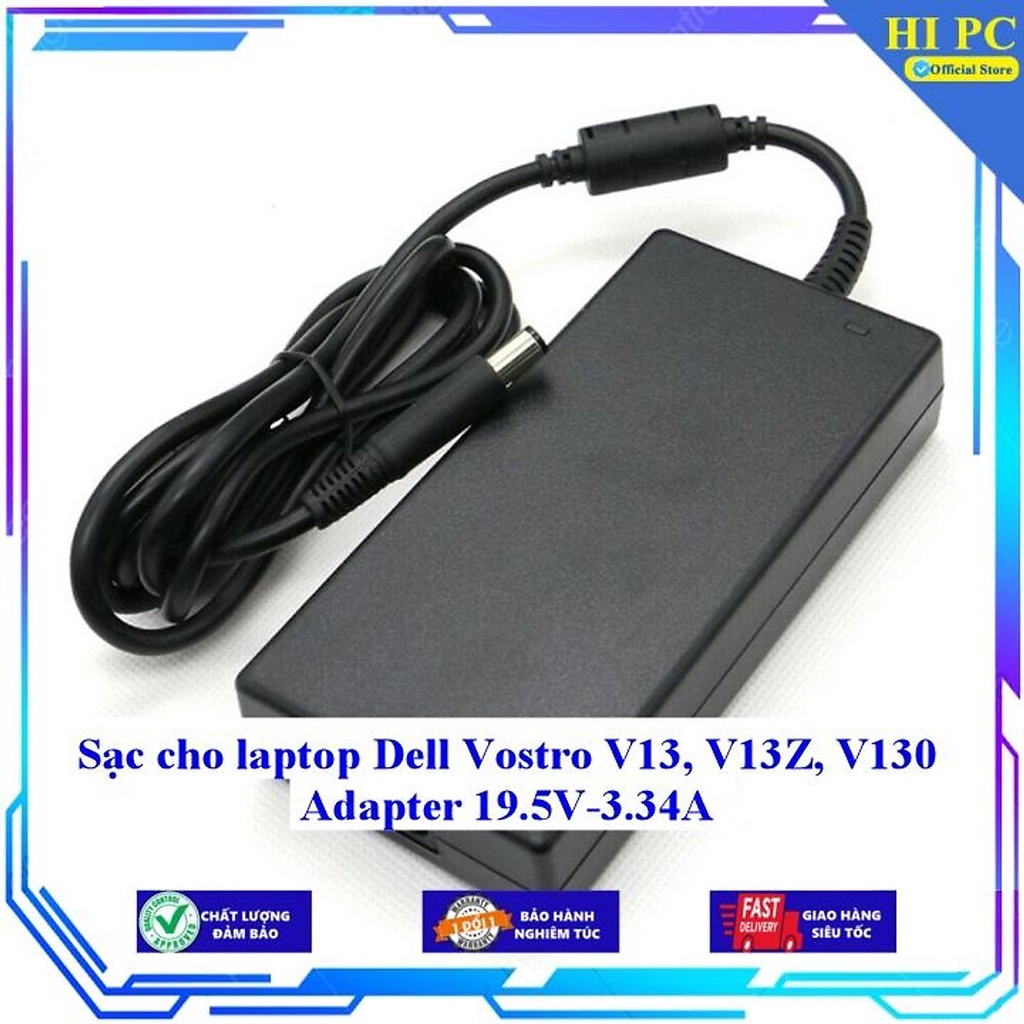 Sạc cho laptop Dell Vostro V13 V13Z V130 Adapter 19.5V-3.34A - Hàng Nhập khẩu