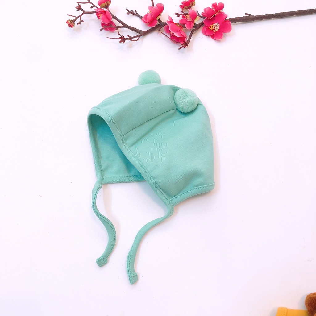 Mũ cục bông cho bé hàng QC ( 0-12m)