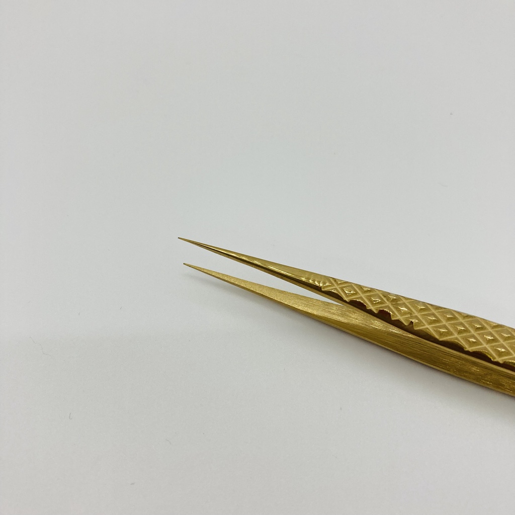 Nhíp tách pakistan vàng thẳng _dụng cụ nối mi_Huyhoangmi