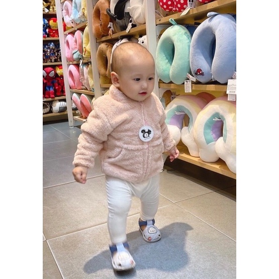 Áo khoác lông dày, mềm cho bé trai bé gái size đến 25kg