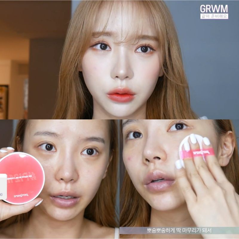 (1 hộp full + 1 refill) Tone 1 Phấn nước Peripera Ink Matte Blur Cushion kiềm dầu | BigBuy360 - bigbuy360.vn
