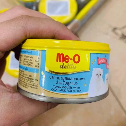 Pate cho mèo Me-o Delite lon 80g dòng cao cấp cho mèo mọi lứa tuổi - Thaivucattery