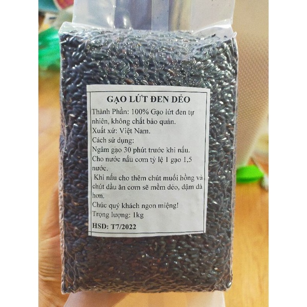 1kg Gạo lứt đen (dẻo ngon) ăn kiêng Eatclean