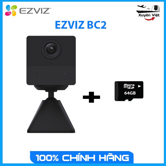 CAMERA WIFI BC2 Dùng Pin Không Dây Mini Của EZVIZ. - Camera xuyên việt