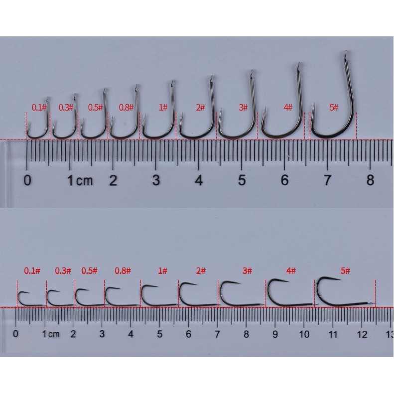 Bộ 500 móc câu cá Kanto mới không có ngạnh bằng chất liệu nhiều carbon