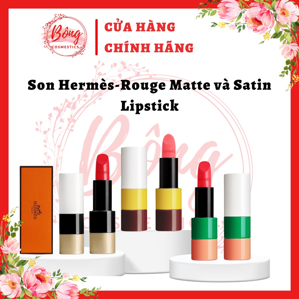 SON Hermès Rouge Matte và Satin Lipstick mẫu HOT 2022