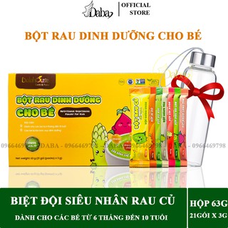 Bột rau dinh dưỡng sấy lạnh cho bé Dalahouse 63g (21 gói)