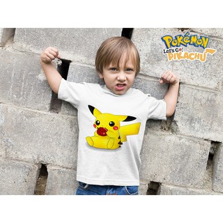 Áo thun Cotton Unisex - Movie - Pikachu - Pikachu ăn táo dễ thương