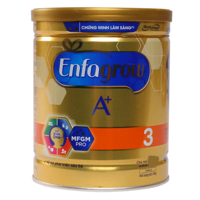Sữa bột Enfagrow A+ 3 với DHA+ và MFGM Pro 400g