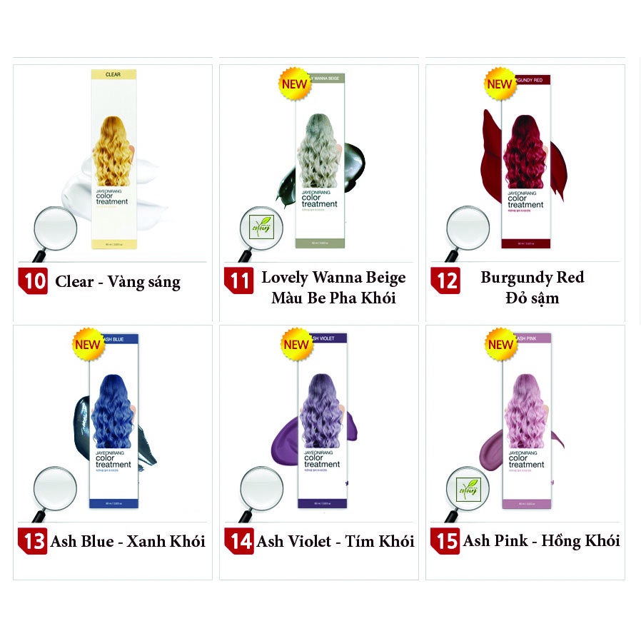 Thuốc Nhuộm Tóc Màu Khói Jayeonirang Color Treatment 60g - Ash